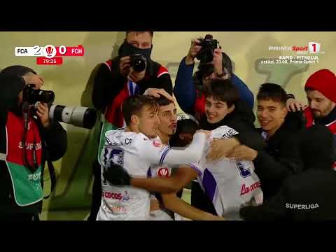 REZUMAT: FC Argeş - Hermannstadt 3-1. Eurogoluri la Mioveni şi un cartonaş roşu