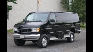 4K Review 1994 Ford E350 Quigley 4x4 Conversion 7.5L Virtual Test-Drive & Walk-around