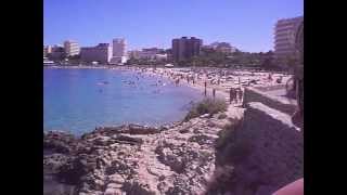 preview picture of video 'Palma Nova Palmanova (Son Maties/Matias) Beach And Sea View Elevated Majorca (Mallorca) Spain'