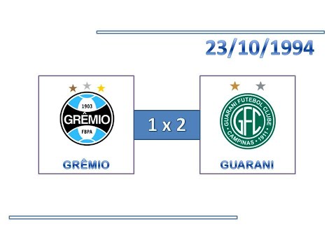 GOLS: Grêmio 1 x 2 Guarani - 23/10/1994 - Campeonato Brasileiro