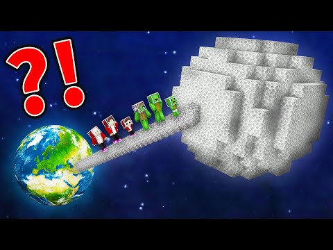 Unbelievable: Mikey & JJ Travel to the Moon in Minecraft!