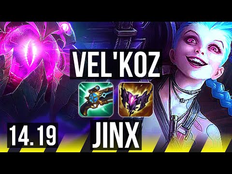 VEL'KOZ & Pyke vs JINX & Lulu (ADC) | 8/1/10, 800+ games | EUW Grandmaster | 14.19