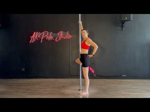Fairy Spin. Beginner Pole Spin from @akpolestudio_