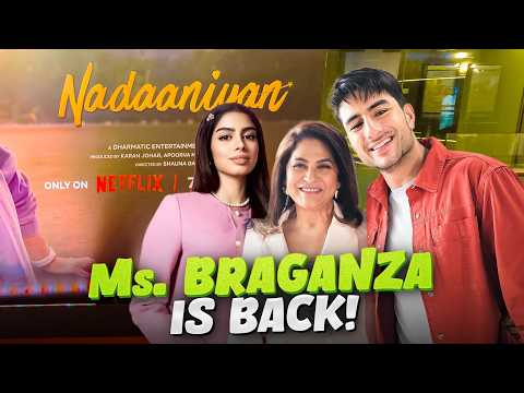 Miss Braganza on the red carpet! Naadaniyan Premiere Vlog!! @ArchanaPuranSingh_Official