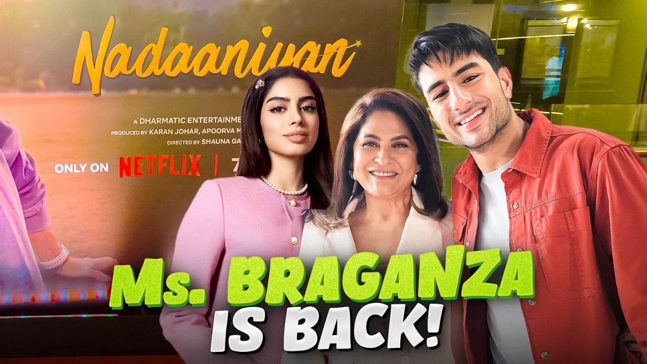 Miss Braganza on the red carpet! Naadaniyan Premiere Vlog!! @ArchanaPuranSingh_Official