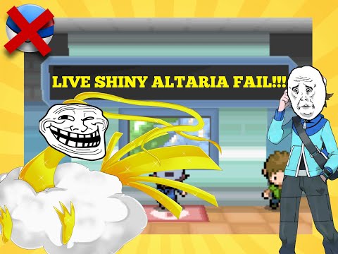 LIVE! Shiny Altaria [EPIC FAIL!!] Only 15 RE'S!!! Pokemon [Black/White]