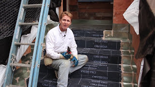 How to waterproof wood stairs before concrete or stucco.