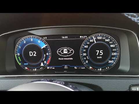 Volkswagen Golf 7 GTE 204 0-100 km/h acceleration