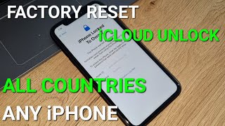 Factory Reset iCloud and Unlock Apple Account Any iPhone iOS All Countries Success✔️