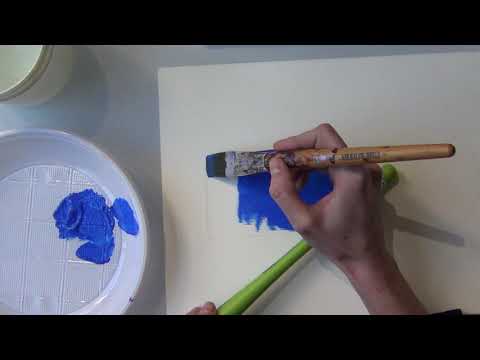 Acrylic Course - Tutorial No. 1: How to Apply Color