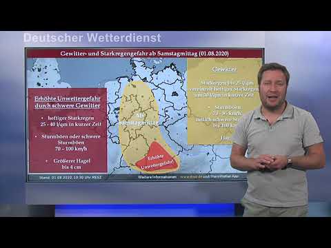 01.08.2020 Unwetterinformation - Deutscher Wetterdienst (DWD)
