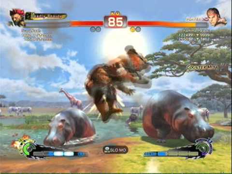super street fighter 4 A.E 2012 rank match ( video test)
