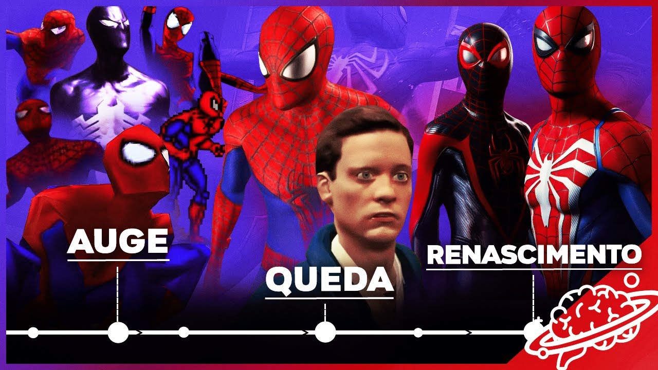 o AUGE e QUEDA dos JOGOS DO HOMEM-ARANHA e o RETORNO TRIUNFAL! (1982 - 2023)