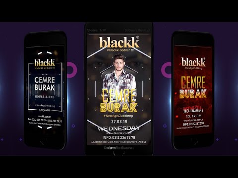 Dj Cemre Burak v.1 Story Hikaye Video Tasarım 1/10 - Designed by @ozgrust - Full HD 1080p