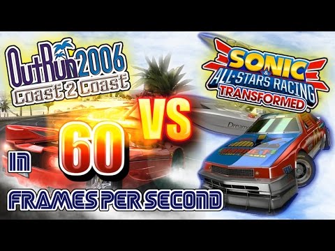 Outrun 2006: C2C Vs Outrun Bay (Sonic & All Star Transformed) - in 60fps