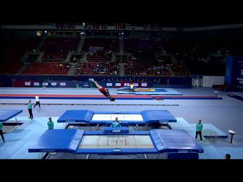 ALIYEV Pirmammad (KAZ) M - 2022 Trampoline Worlds, Sofia (BUL) - Q Trampoline Exercise 1