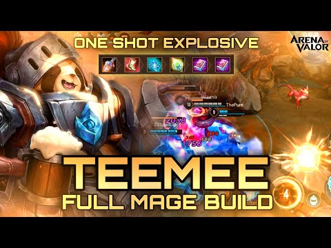 TeeMee Full Mage Build | One Shot Explosive Damage | Liên Quân Mobile | AoV | RoV