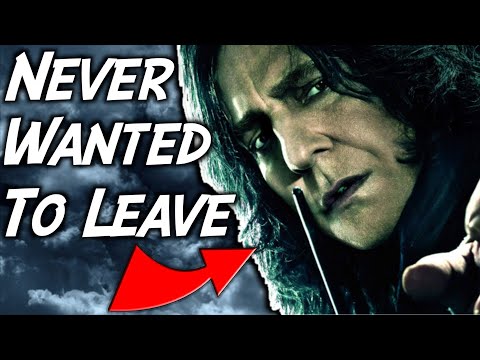 Why Snape Never Wanted To Leave The Death Eaters