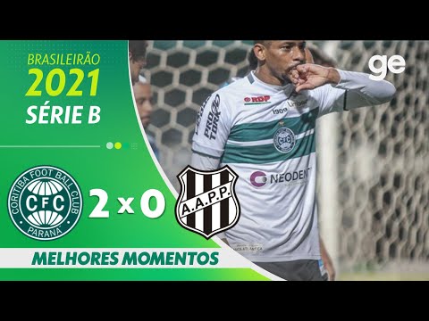 Gols e lances de Coritiba x Ponte Preta