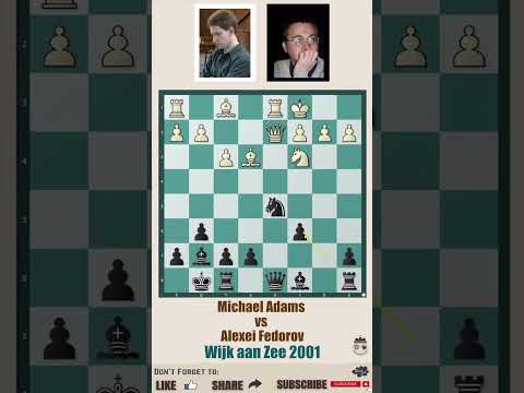 Plain Chess 72 || Michael Adams vs Alexei Fedorov, Wijk aan Zee 2001 @chessbuddies #chessbuddies