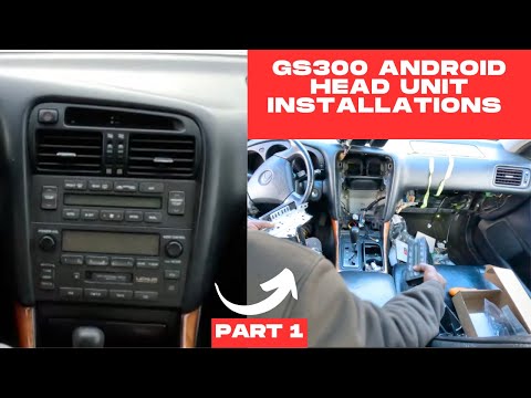 2000 Lexus GS300 Android head unit Installation (Part 1 Radio removal.)