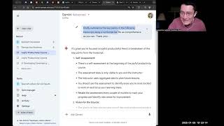 Study ANY topic better by having an Ai dialogue with the transcript or text material