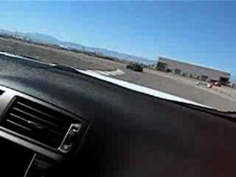 Lexus IS F on the track in Las Vegas