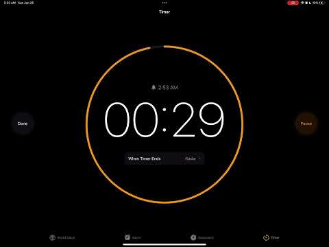 iPad Pro alarm clock
