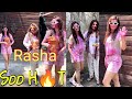 Rasha Thadani Hot Look In Holi Rasha Milky Thunder Thighs And Silky Legs Beauty