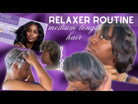 HOW TO USE DARK & LOVELY RELAXER | AT HOME RELAXER ROUTINE
