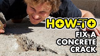 How To Repair Concrete Holes (Easy) | "Derek Makes It Right"