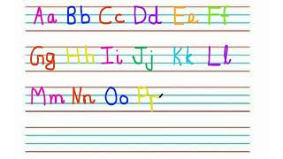 Write Like a champion! Uppercase & Lowercase Letters (A-Z) on 4 Lines!