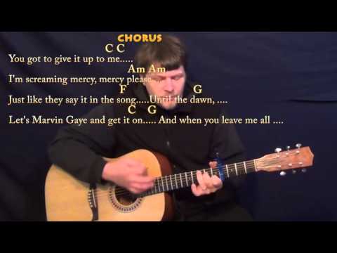 Marvin Gaye (Charlie Puth) Strum Guitar Cover Lesson with Chords/Lyrics - Capo 4th