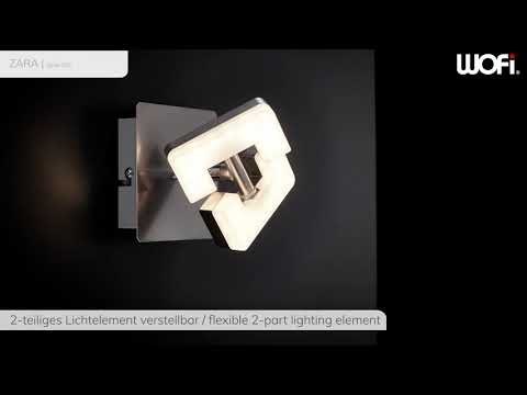 LED-Wandleuchte Zara I Acrylglas / Metall - 1-flammig