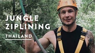 FLIGHT OF THE GIBBON - BEST ZIP LINING IN CHIANG MAI | Thailand Vlog 2017