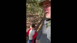 Papa and Rowan Hike Powhatan Creek Trail
