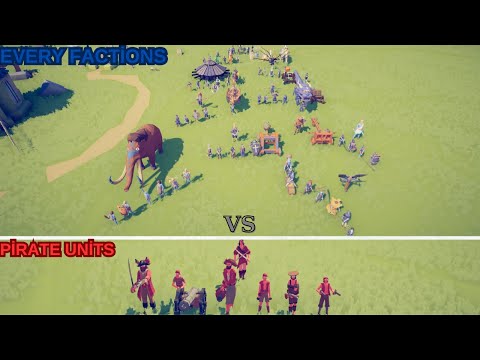 PİRATE UNİTS VS EVERY FACTİONS/Totally Accurate Battle Simulator