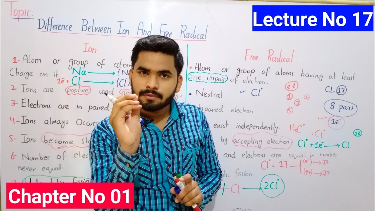 Difference Between Ion And Free Radical