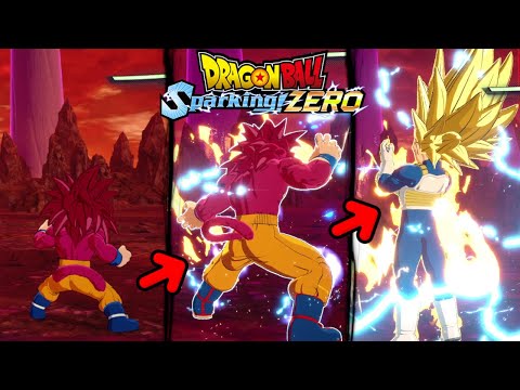 GOKU SSJ4 and VEGETA SSJ3 - ALL SPECIALS and SKILLS from the DAIMA DLC in DRAGON BALL SPARKING ZERO