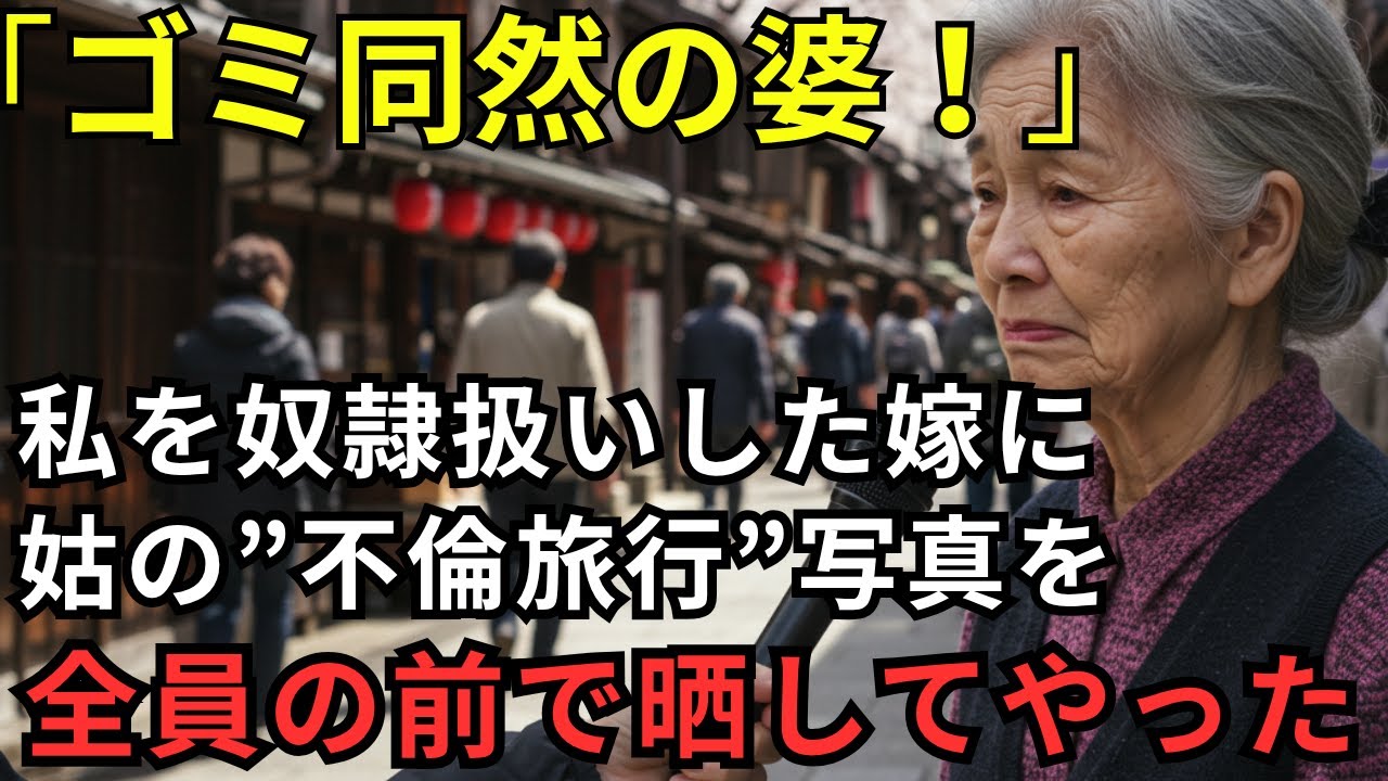 「こんなダサい物！」手編みのマフラーをゴミ箱に捨てた嫁。翌月、私がTVに映した”姑の情事”で一家崩壊、全員に地獄を見せてやった