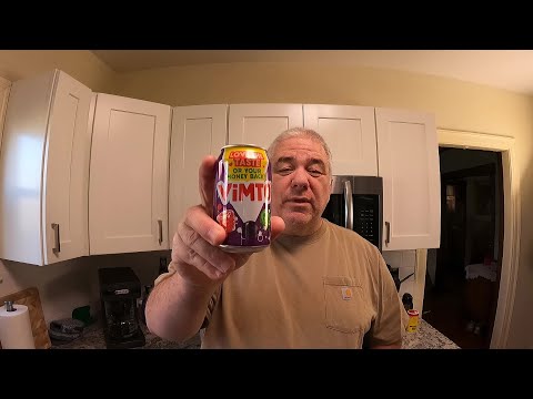 Drinking Vimto for the first time.