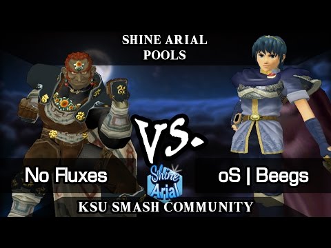 Shine Arial - NoFluxes (Ganon) vs  oS | Beegs (Marth) - Melee Pools