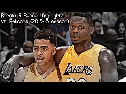 Julius Randle & D'Angelo Russell 24 pts & 6 ast combined @ Pelicans (NBA RS 2015/2016) - 04.02.2016