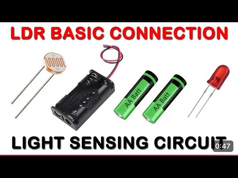 LDR Basic connection | light Sensing LED light simple tutorial 
