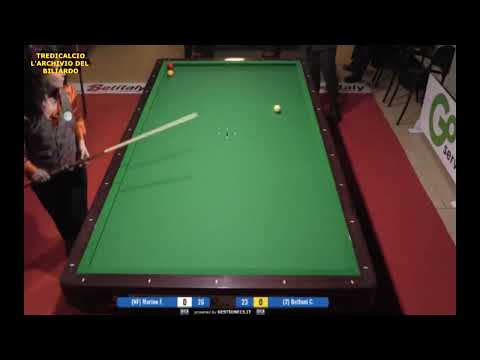 BETTONI vs MARINO 4^PROVA  BILIARDO BTF 2017 FIRENZE