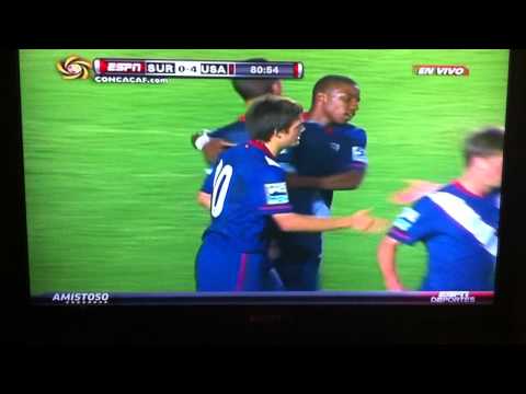 Kelyn Rowe's first international goal!