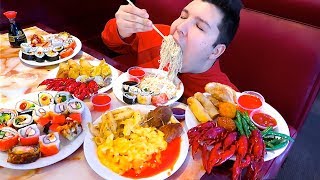 Massive American Buffet • All You Can Eat • MUKBANG