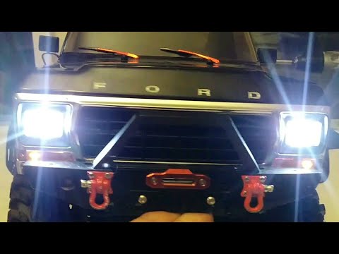 Traxxas TRX4 Bronco led light kit install