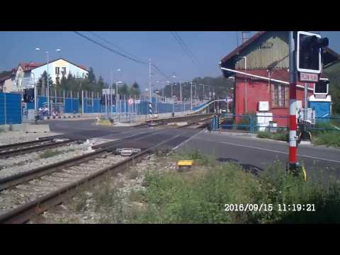 Železničné priecestie ČADCA mesto - vlaky dňa 2016-09-15