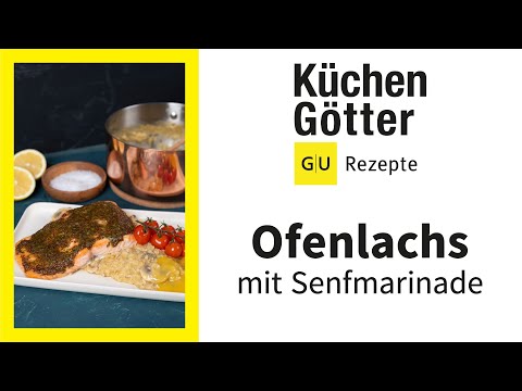 Ofenlachs mit Senf-Honig-Dillmarinade & Zitronen-Champignonrisotto ▸ How-to ▸ Rezept ▸ Küchengötter